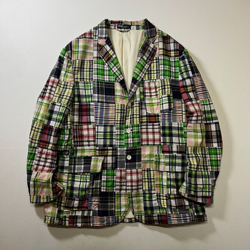 90s~ Ralph Lauren　クレイジーパターン　パッチワーク　テーラードジャケット　ラルフローレン　XXL 古着