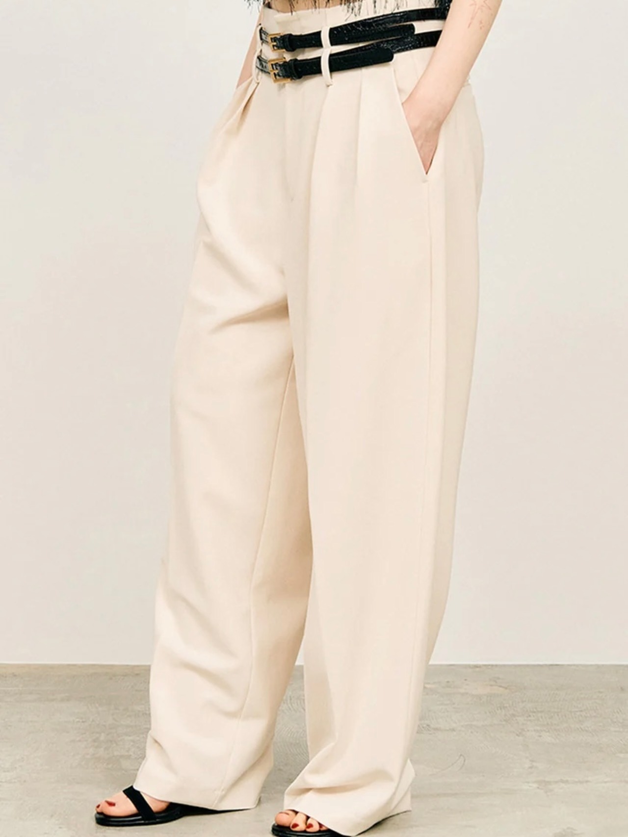 【26SS】PRANK PROJECT プランクプロジェクト / ダブルベルト スラックス / Double Belt Slacks - 6