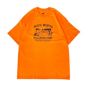 SKATE MENTAL - WELNESS CAMP Tee - Orange