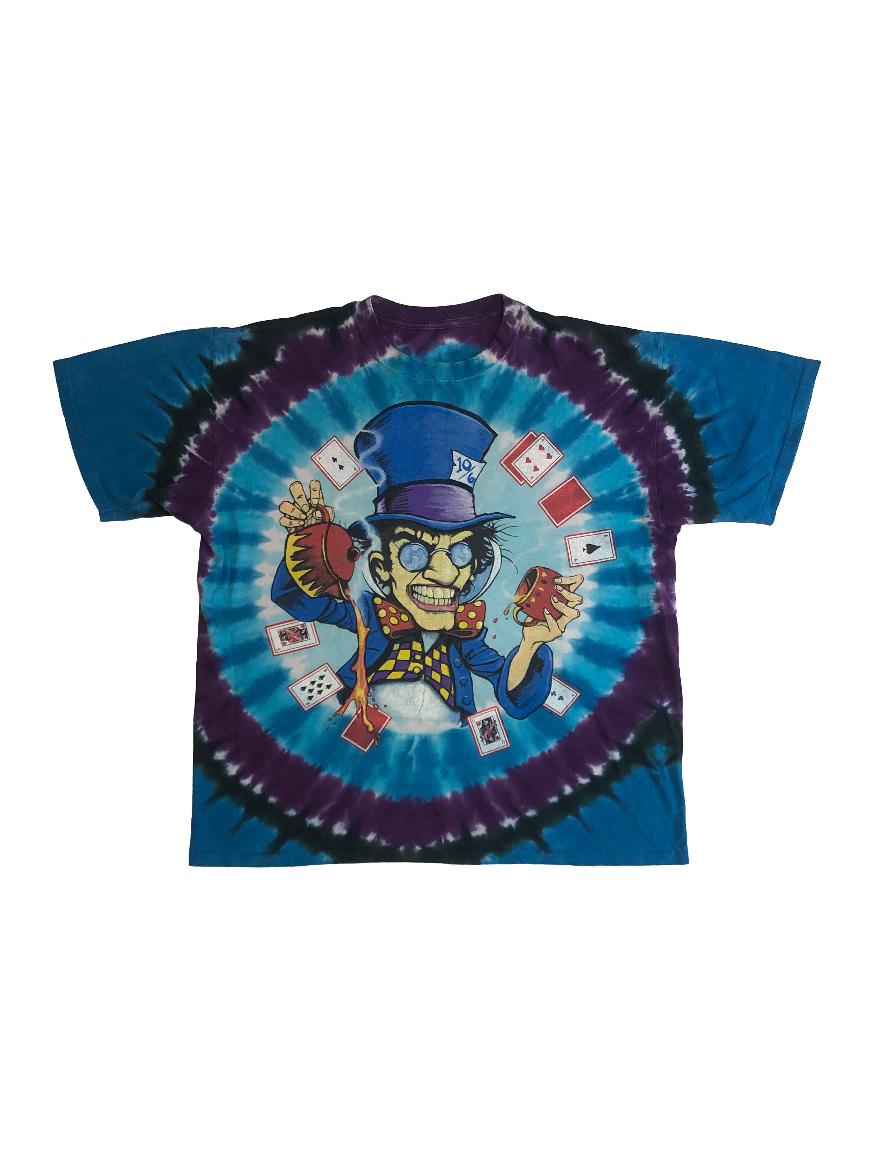 2003s LIQUID BLUE "Alice in Wonderland" Over Print T-shirt