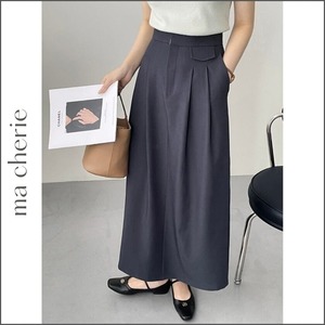 calf length simple wrap skirt m0341