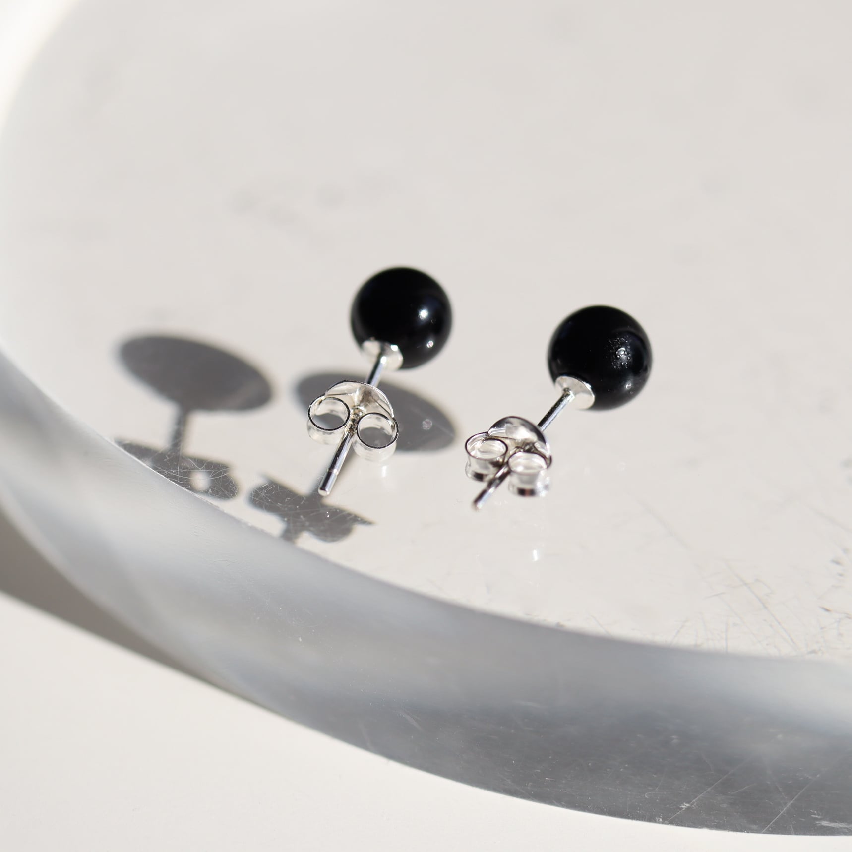 silver925 オニキス ピアス p420 | RIN. accessory ｜ステンレス