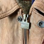 90s Marlboro / ヌバックレザー ジャケット / 本革 / 裏地マップ柄 / マルボロ