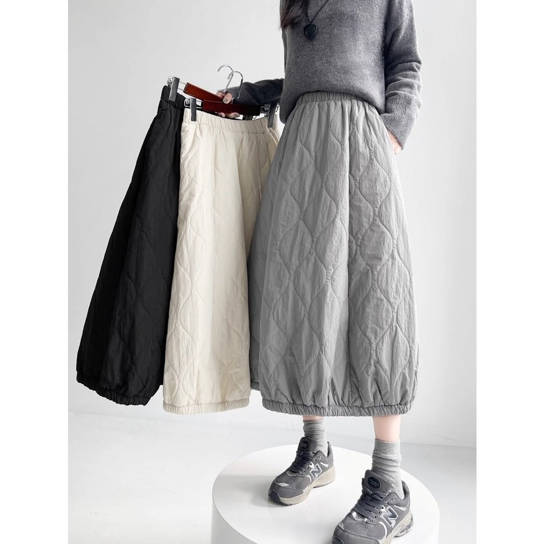 ギャザーキルティングミモレ丈スカート 3色【001816】 | CLUB ZANETTY