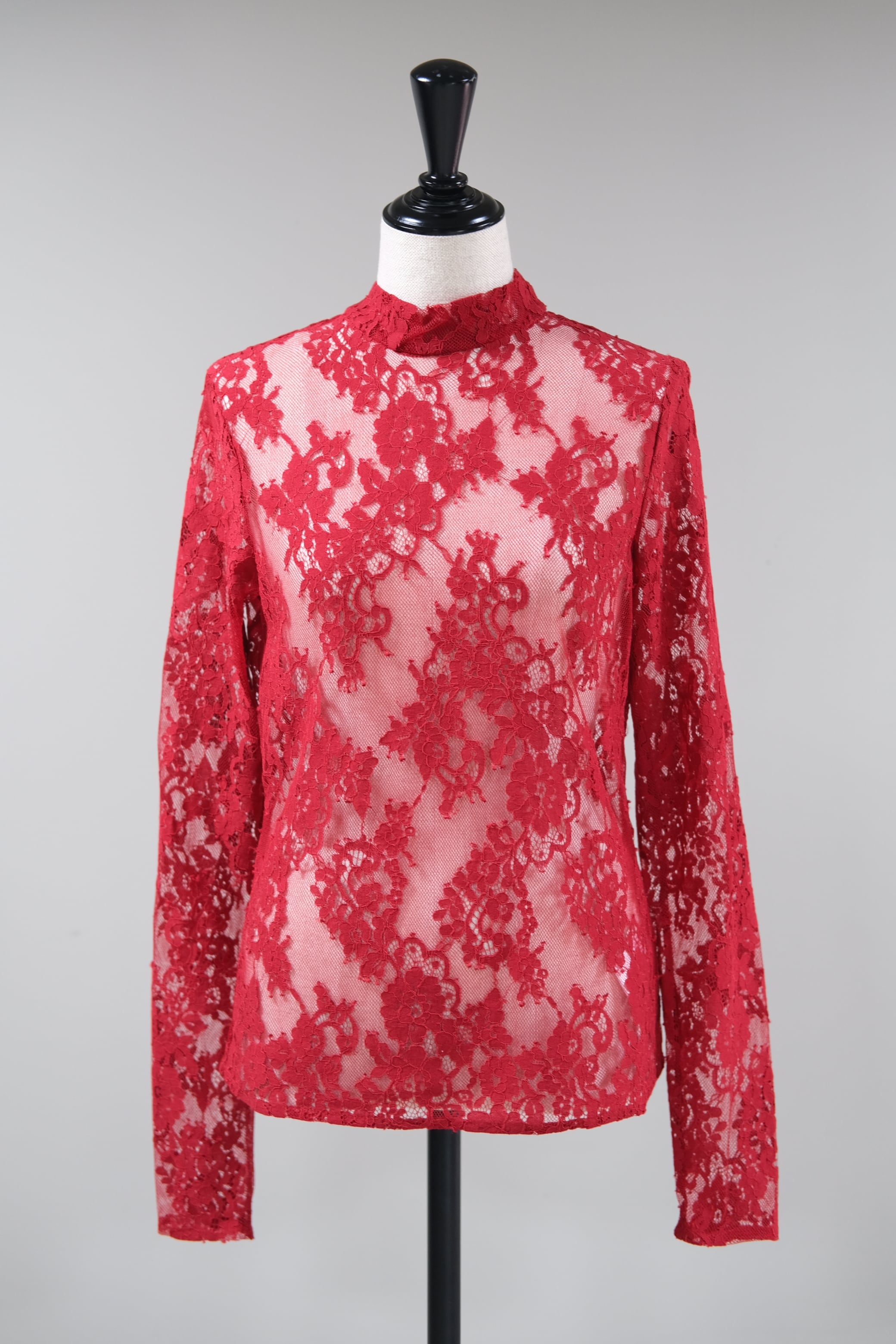 FETICO】ROSE VELVET TULLE SHIRRING TOP | loop