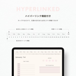 デジタルプランナー┊︎6色セット┊︎スケジュール管理┊︎ToDoリスト┊︎リンク付き