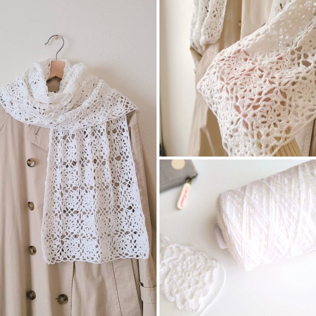 編みものキット】ソフィで編むモチーフつなぎのストール | ［hus:］フース