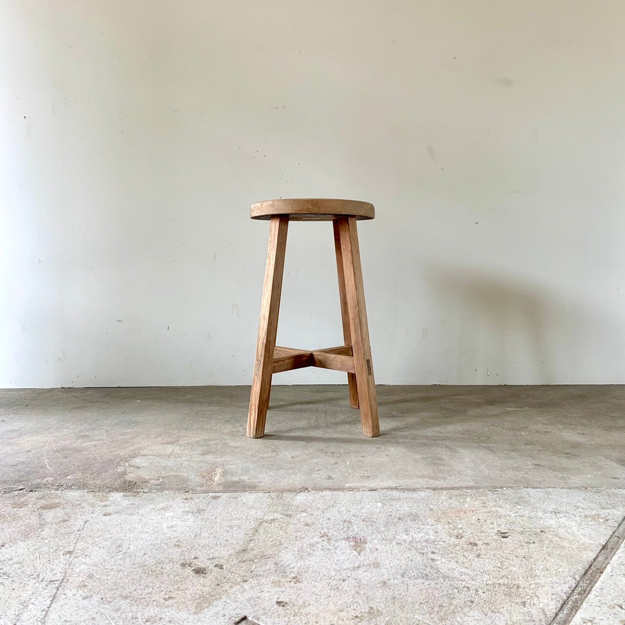 553　丸椅子　木のスツール　古家具