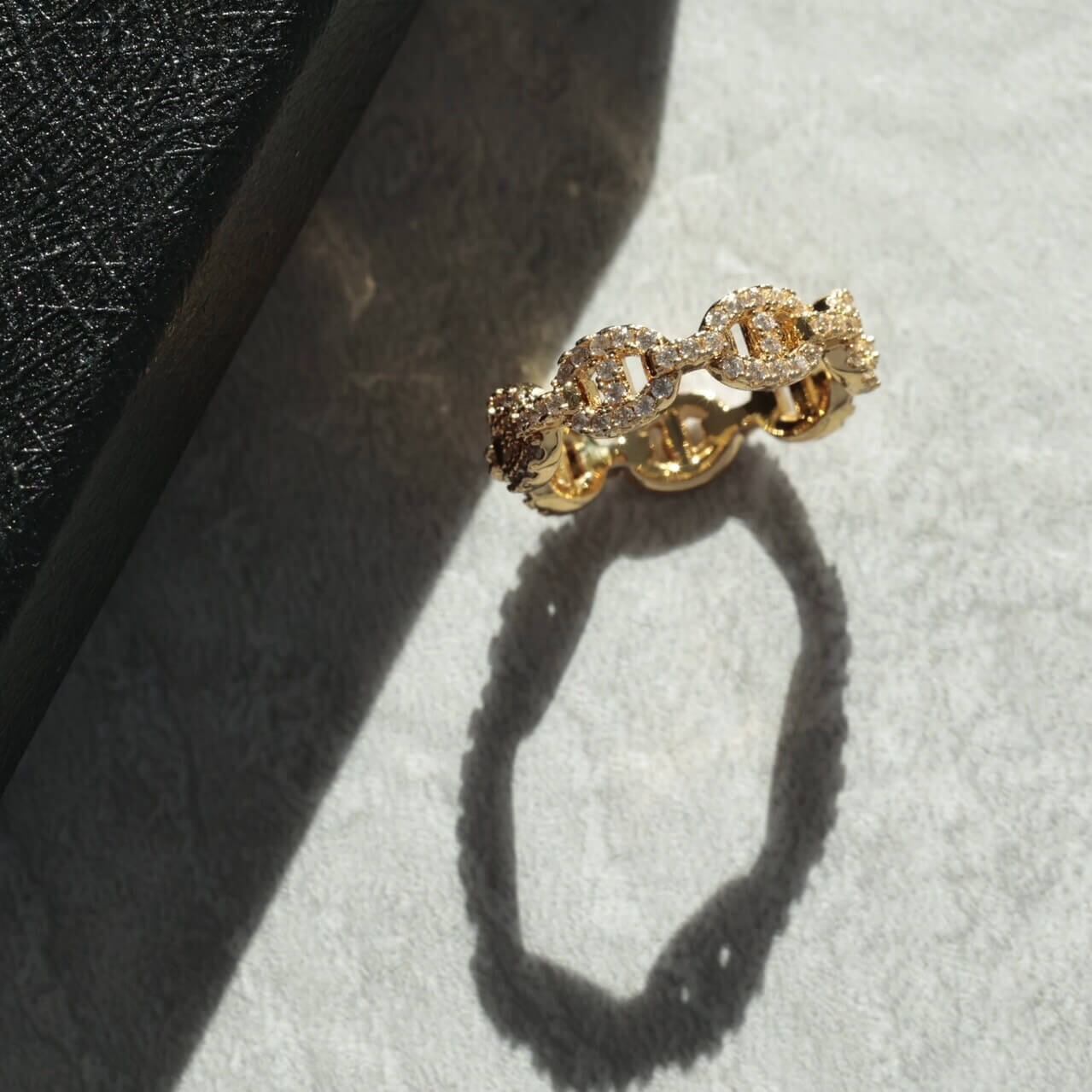 18kgp zirconia anchor ring VR7-70 | VERIELA