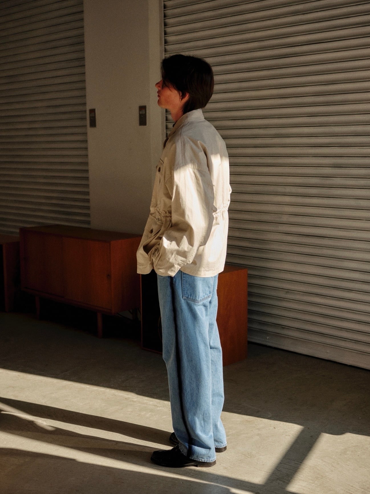 CABARET POVAL / SAFARI OVER JACKET - IVORY | DEXIM