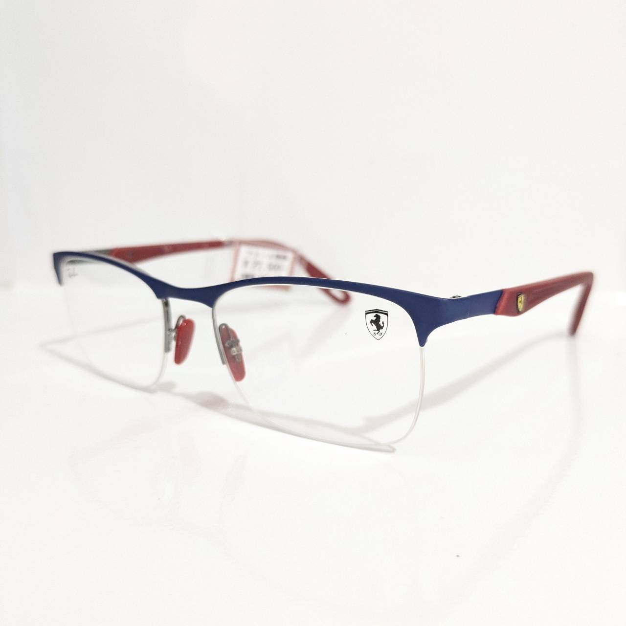 【Ray-Ban×フェラーリ】スクエアナイロールフレーム ブルー