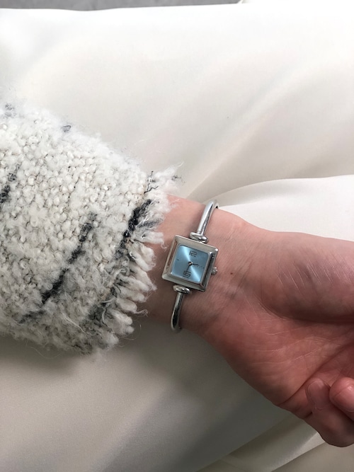 GUCCI グッチ 腕時計 シルバー スクエア ステンレススチール 1900L vintage ヴィンテージ オールド jdyhs5