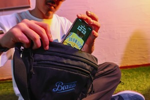 LOGO 2way Shoulder Bag "Large" [BLUE/WHITE]