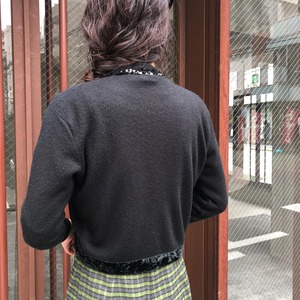 Vintage spangles design cardigan