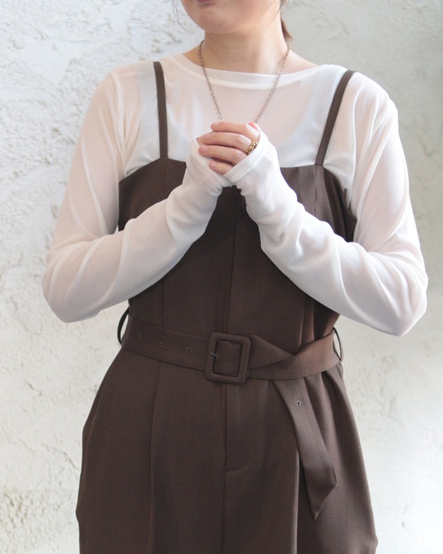 【hunch】パワーネット クルーネックシアートップス　(250934)