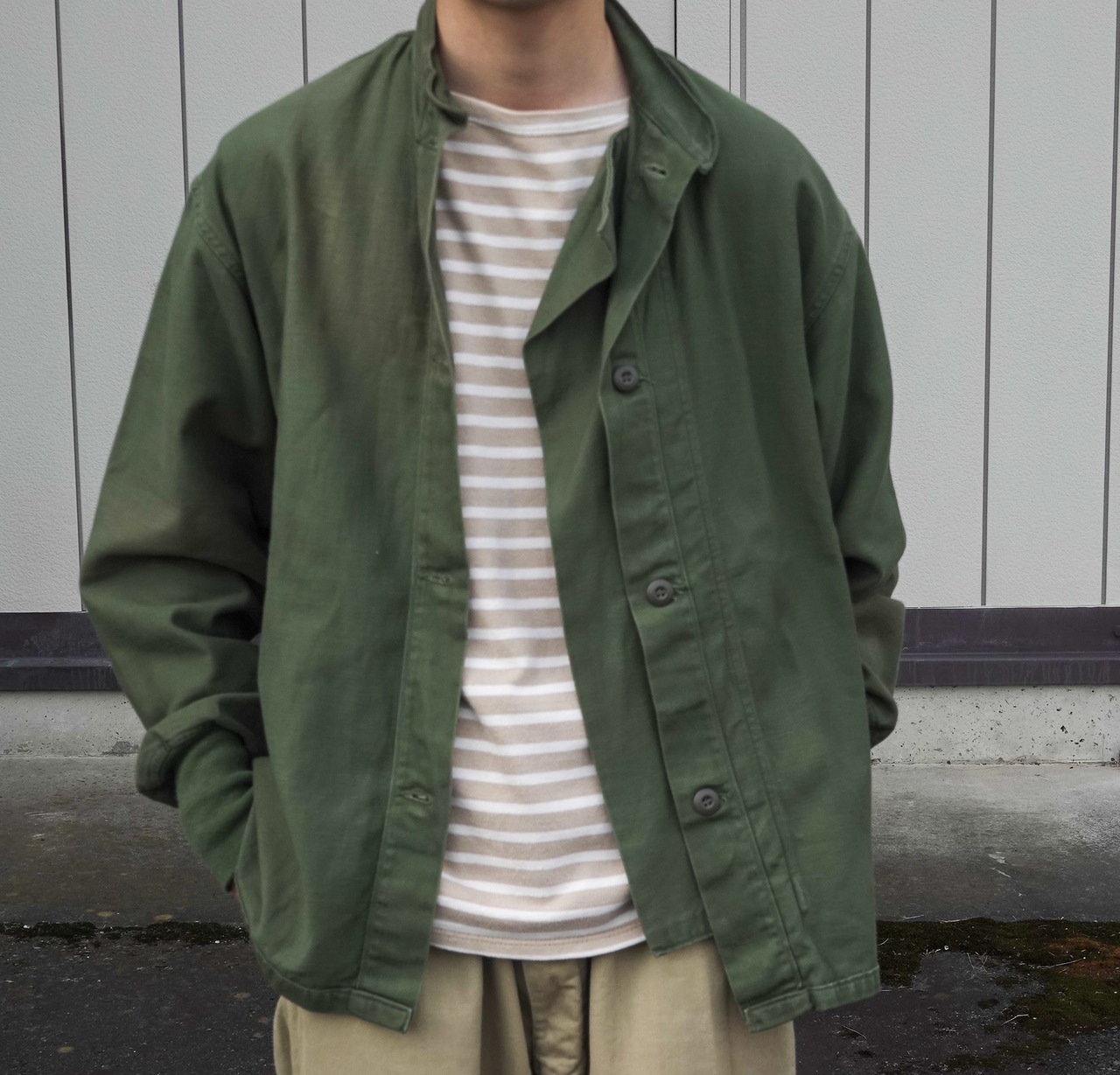 1971s u.s.army chemice protective shirt OG-107