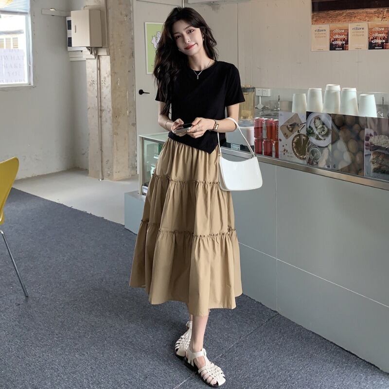 スタイルスタンダードスカート サマーTシャツ レトロ 夏物 1号婦人63594731043