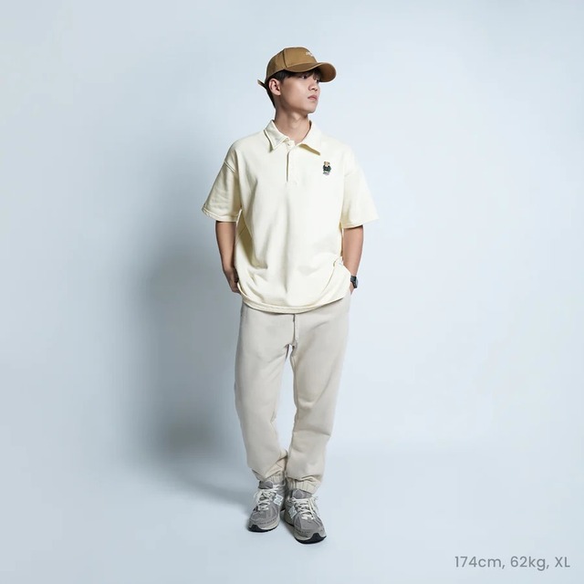 Braxton Hiro Loose Polo Tee 15-137 | HIGH CULTURED
