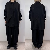 zipデザインオーバーSH/ブラック