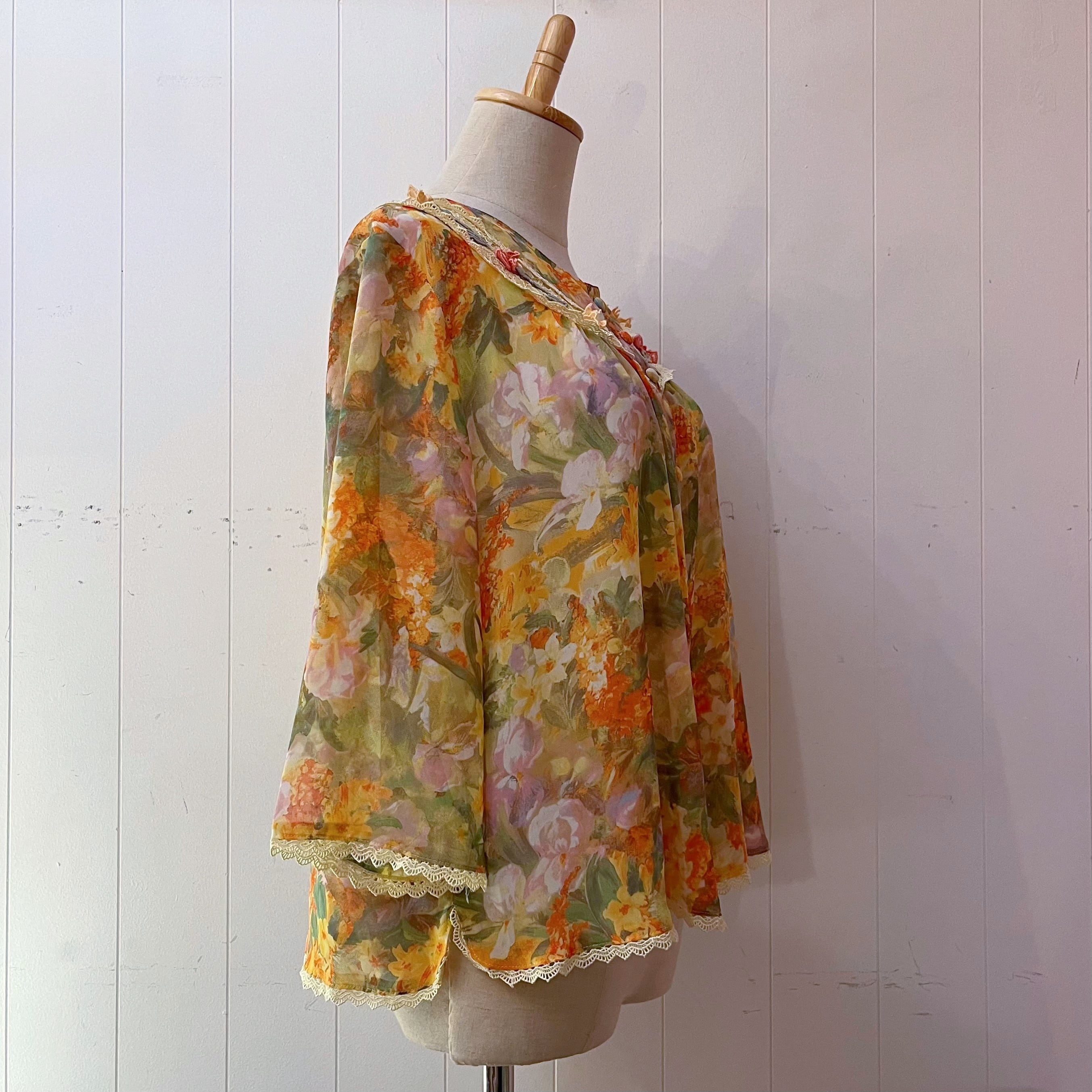 water flower lace blouse