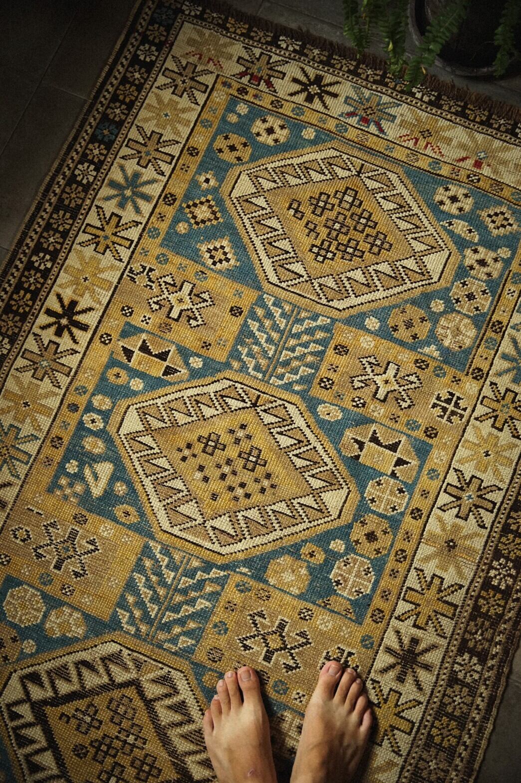 317 -Antique Caucasian rug