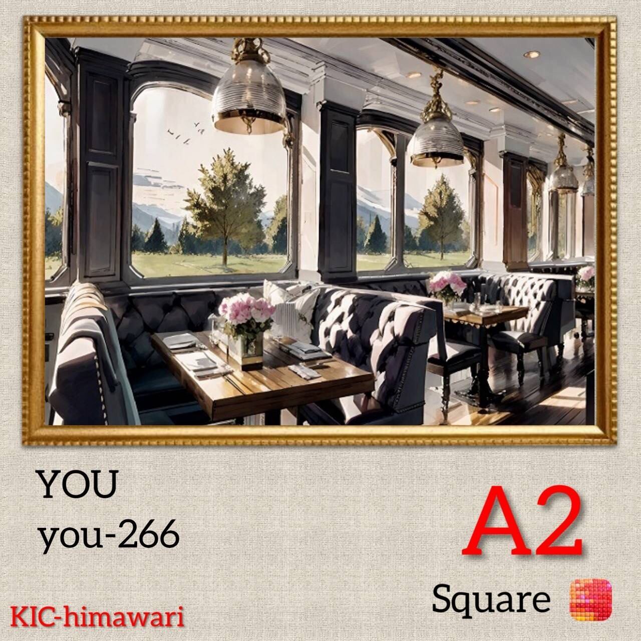 A2サイズ 四角ビーズ【you-266】ダイヤモンドアート