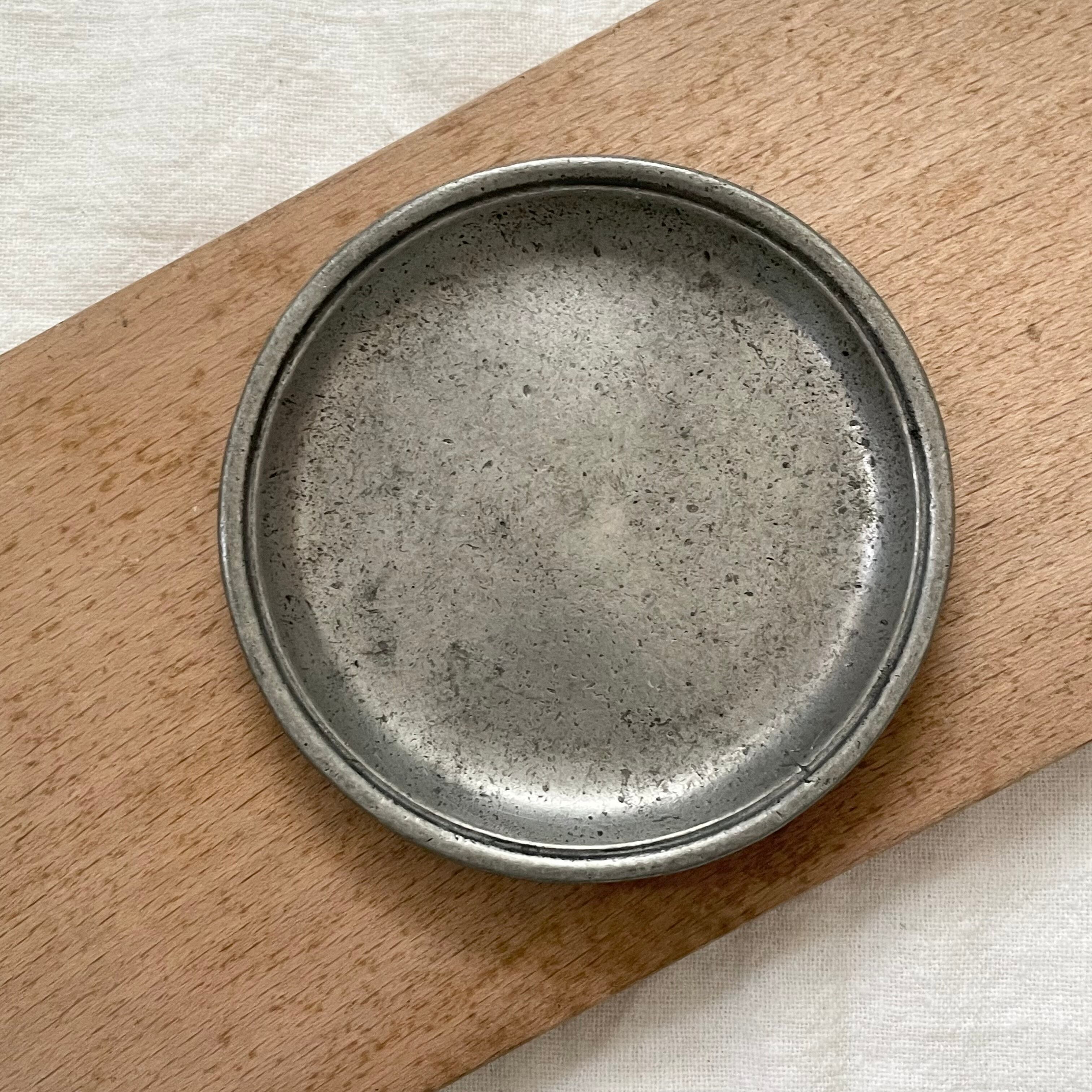 直径9.5㎝ ピューターミニプレート