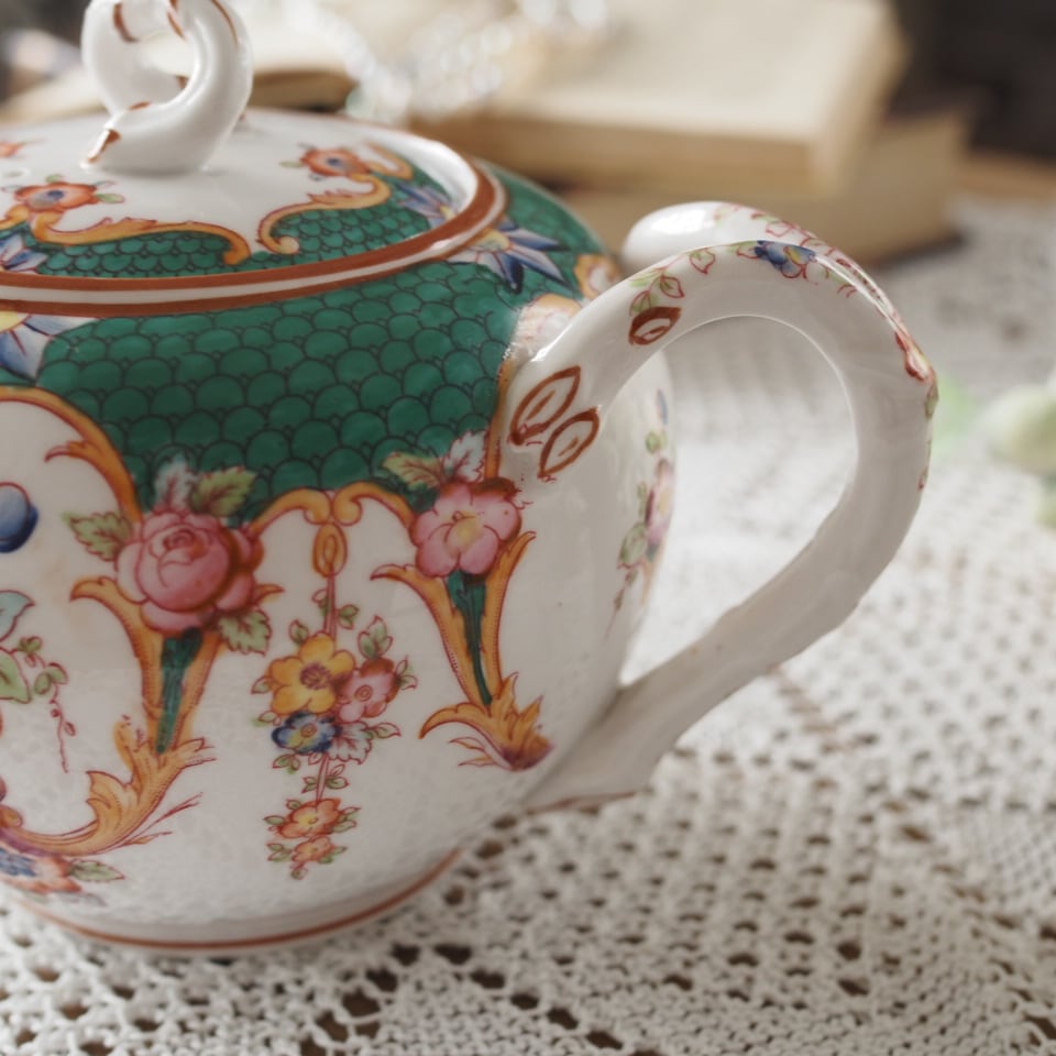 サルグミンヌミントン グリーン ティーポット F1 | antique FEELPORT