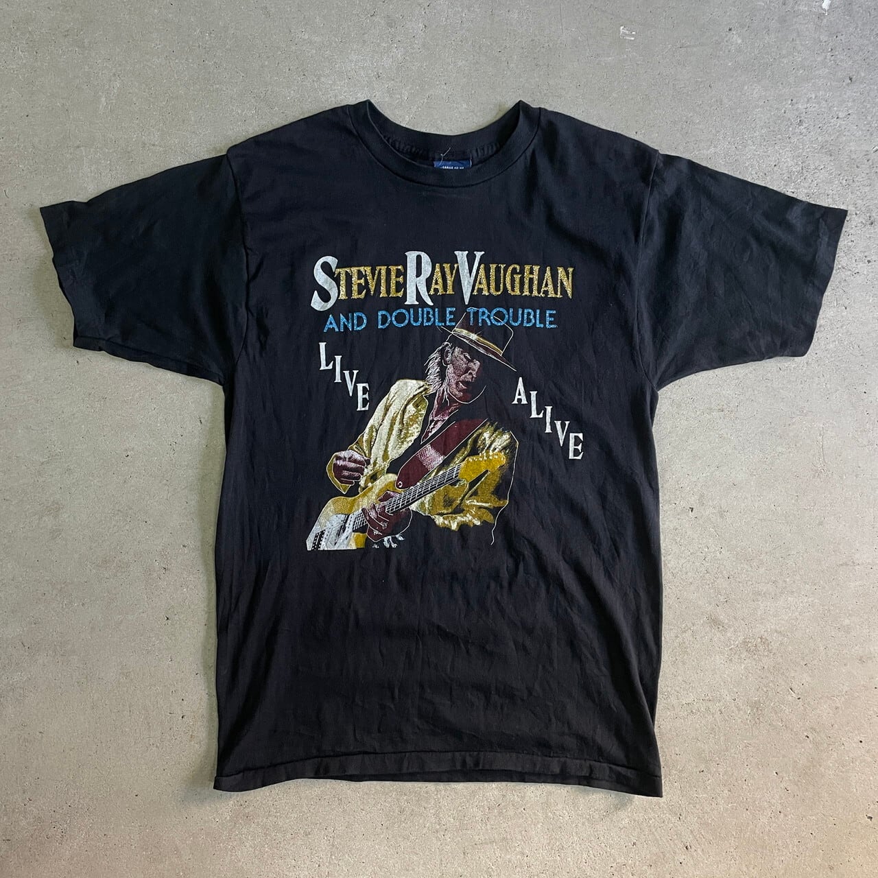 【値下げ可能】Q102 スティービーレイボーン 70年代   ロックTシャツ