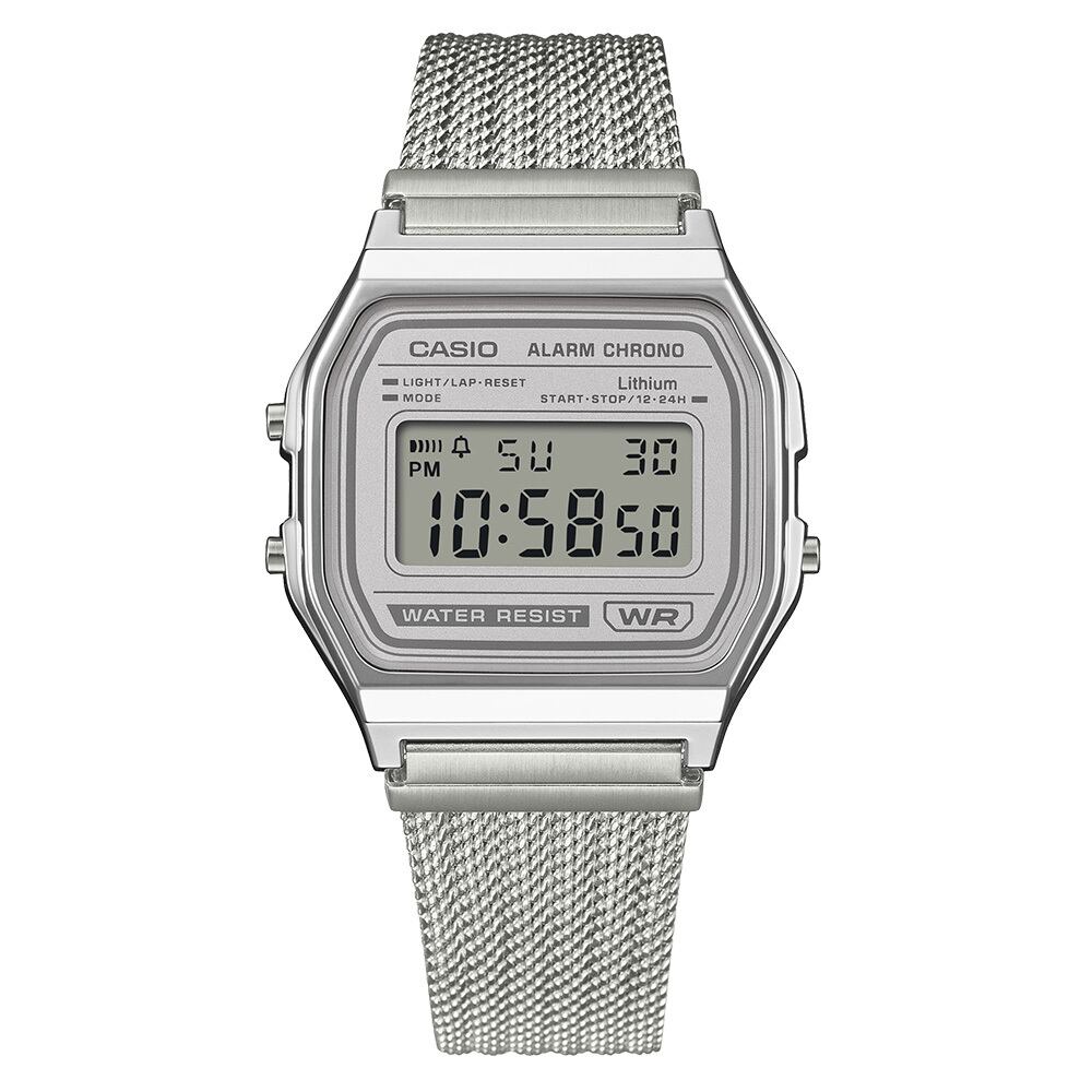 カシオ CASIO CLASSIC A158WEM-7JF SILVER シルバーフェイスベーシック