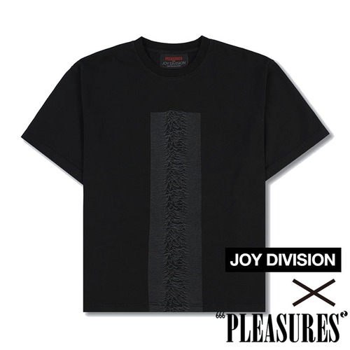 【PLEASURES/プレジャーズ×JOY DIVISION/ジョイ・ディヴィジョン】WAVES TEE Tシャツ / BLACK / 12258