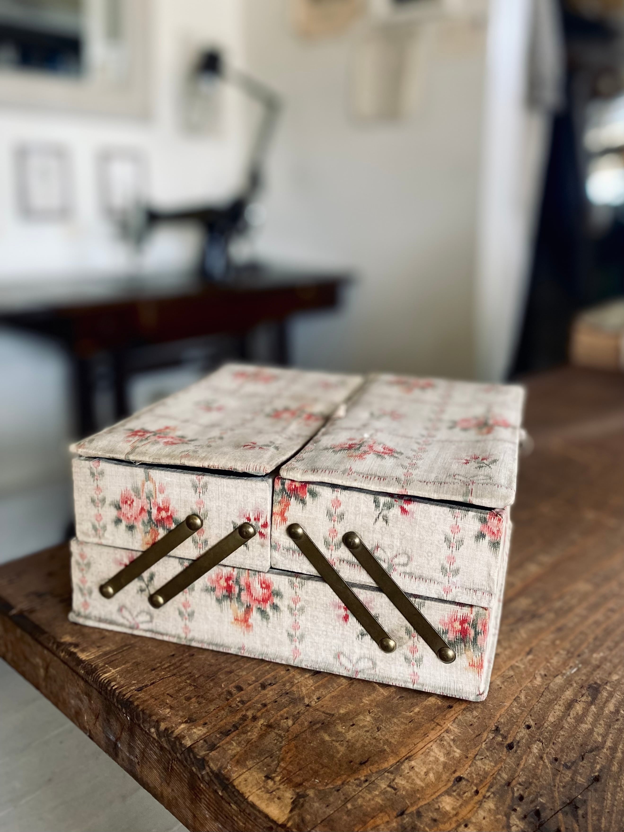 カルトナージュソーイングボックス