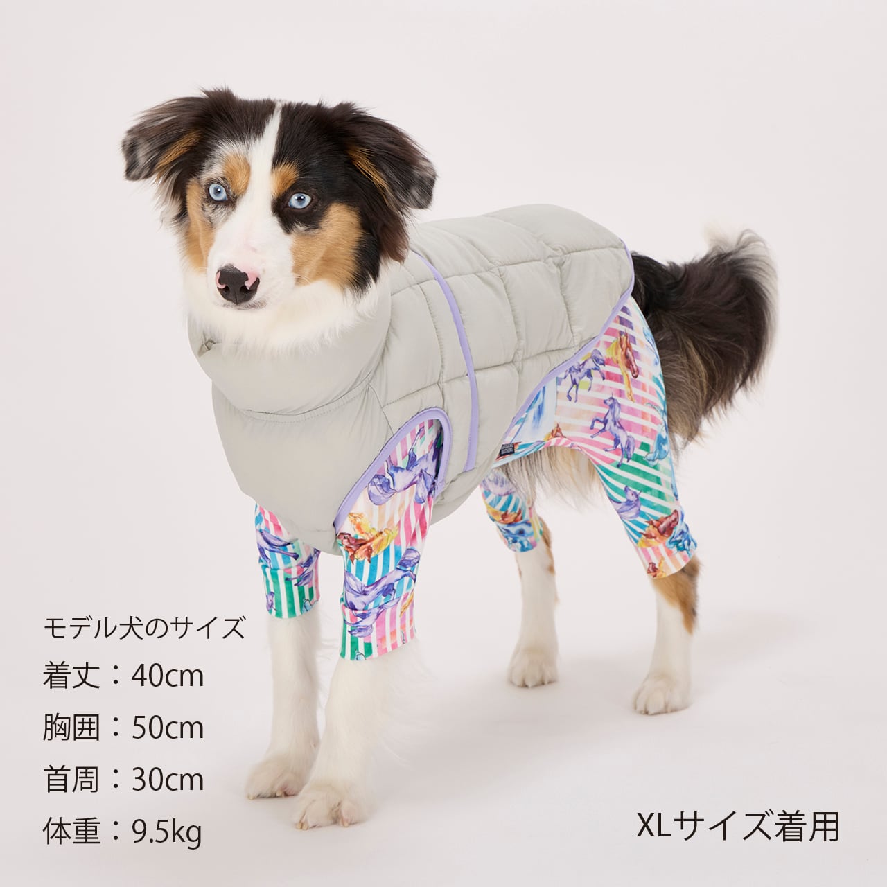いさひろスーパーライトパフベストラテLドライビングクッションワイドカーキ SUPER LIGHT PUFF VEST | WEAR | 犬服 MANDARINE BROTHERS マンダリン