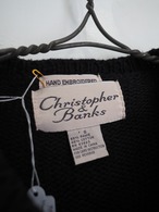 1990’s Christopher Banks Hand Embroidered Knit Vest／S