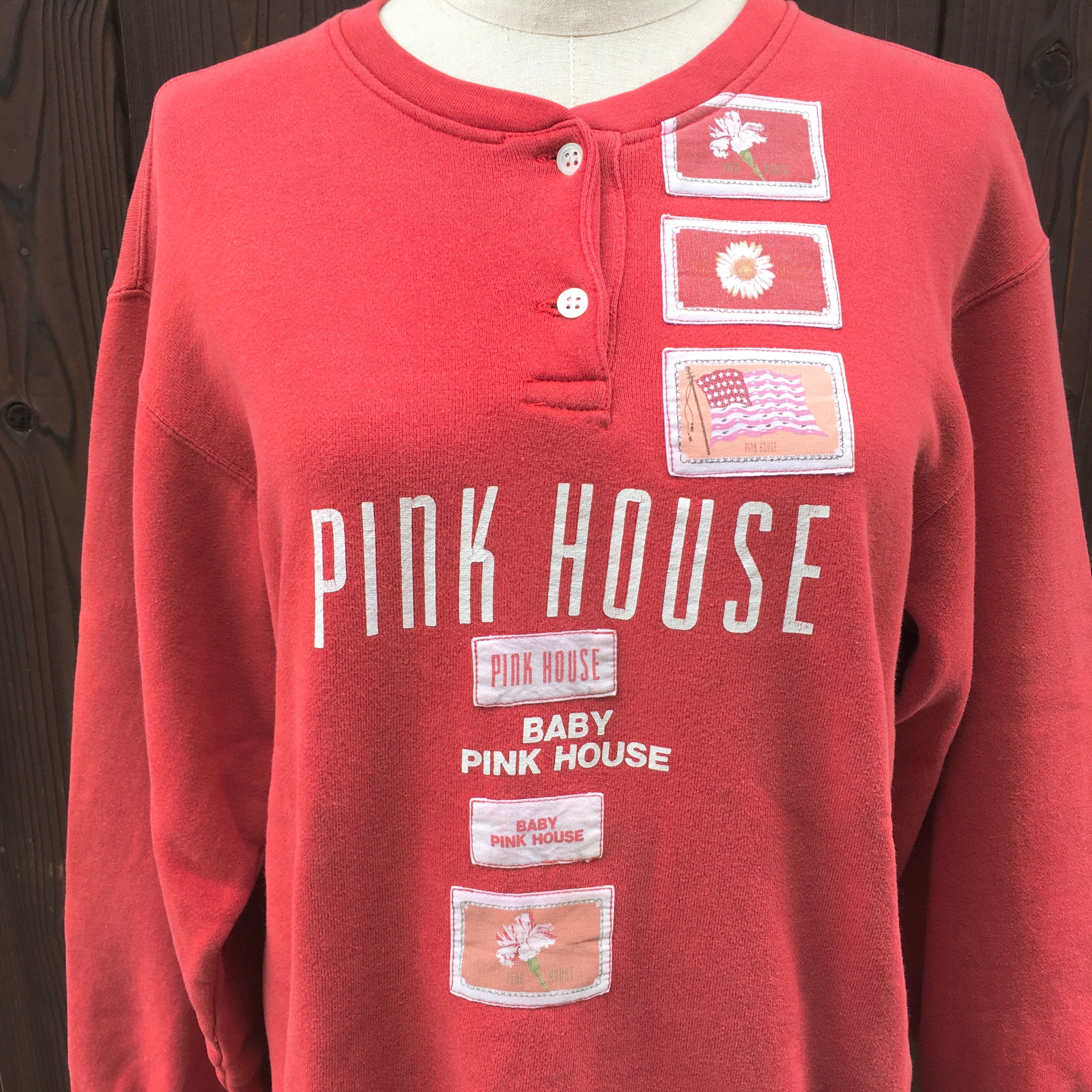 pink house ピンクハウス　スウェット　日本製　ワッペン