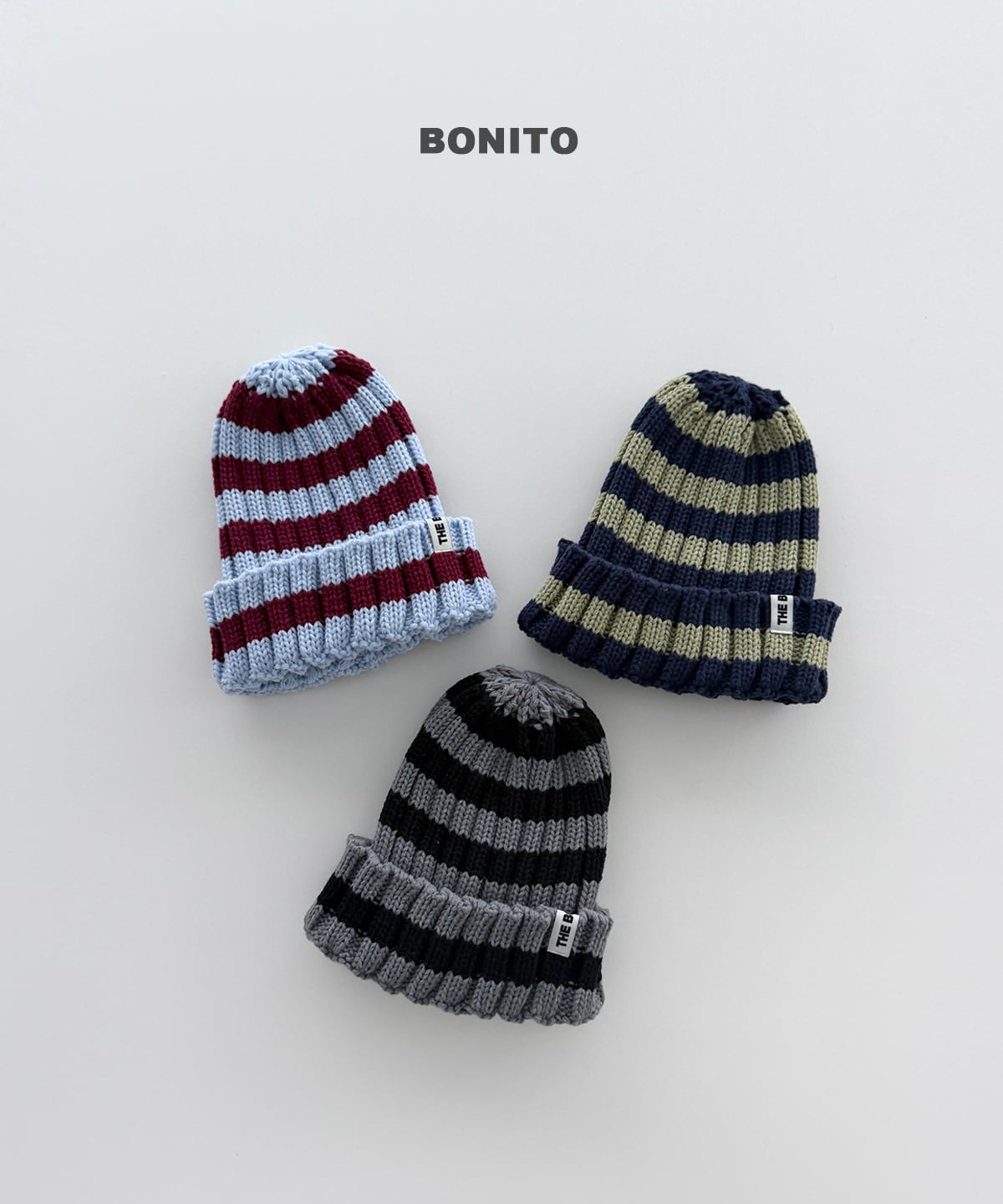 two-tone knit beanie【BONITO】※12月中旬発送予定