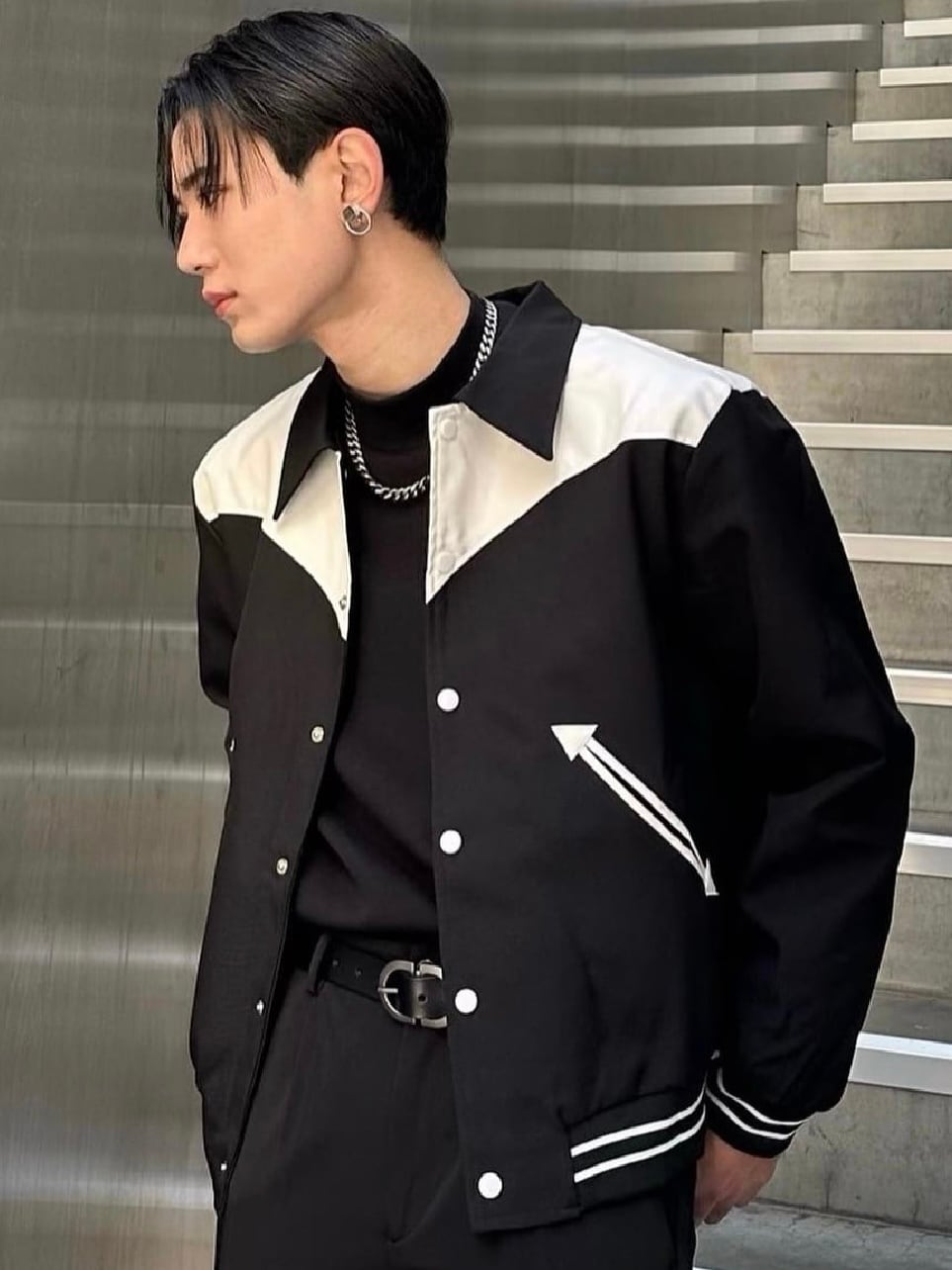 ALUDE SELECT】short monotone leather teddy jacket | 【ALUDE】韓国 