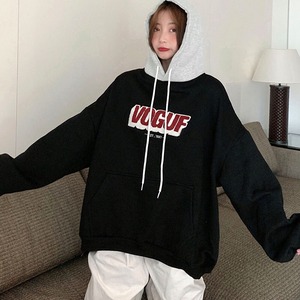 ロゴパーカー レディース 秋冬 韓国 ストリート パーカー おしゃれ 大人 かわいい ゆったり スウェット フーディー カジュアル オーバーサイズ 大人可愛い 大人女子