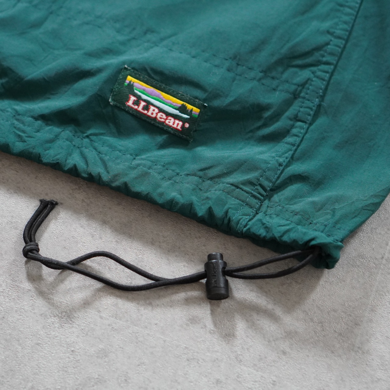 90s L.L.Bean Nylon Anorak green L相当 古着 - 9