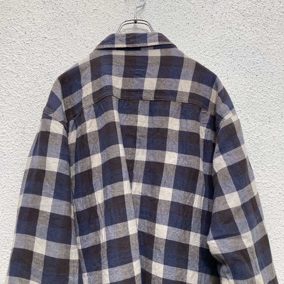 Wrangler 裏ボア チェックシャツジャケット XLサイズ ラングラー ネルシャツ 古着卸 アメリカ仕入 a505-5747