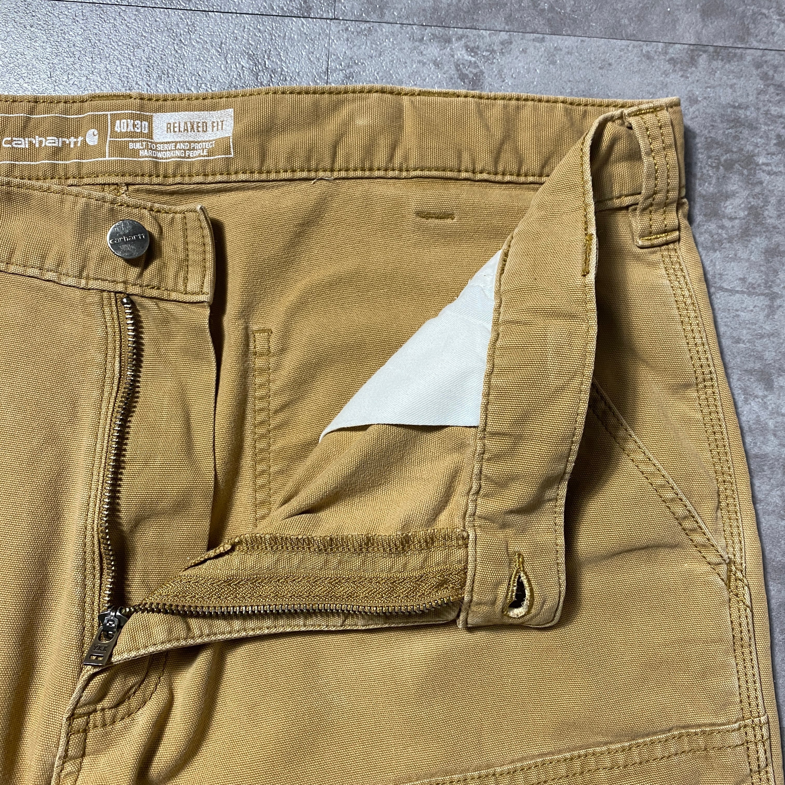 40×30】carhartt カーハート リラックスフィット ダブルニー ジッパー
