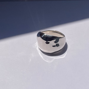 Lightning Water Ring / Sterling Silver