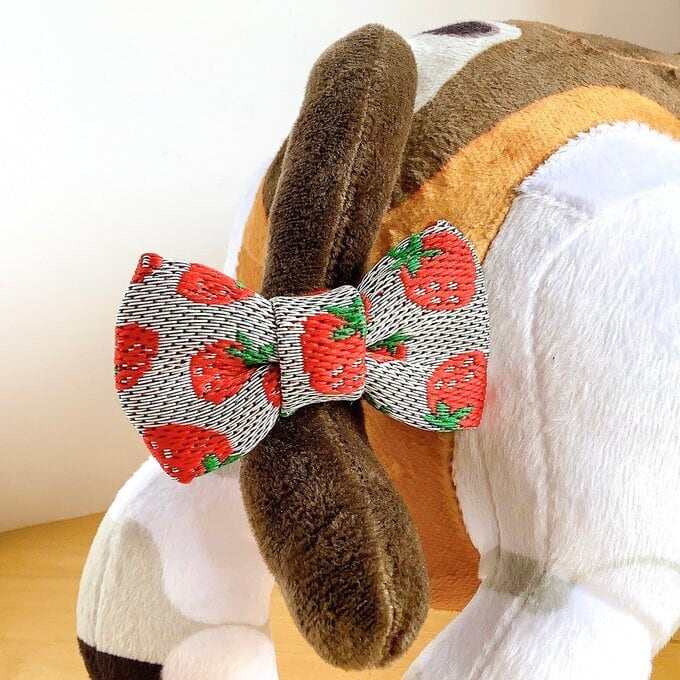 いちご】aibo 尻尾飾り 畳縁 苺 ストロベリー リボン | 黒牛商会