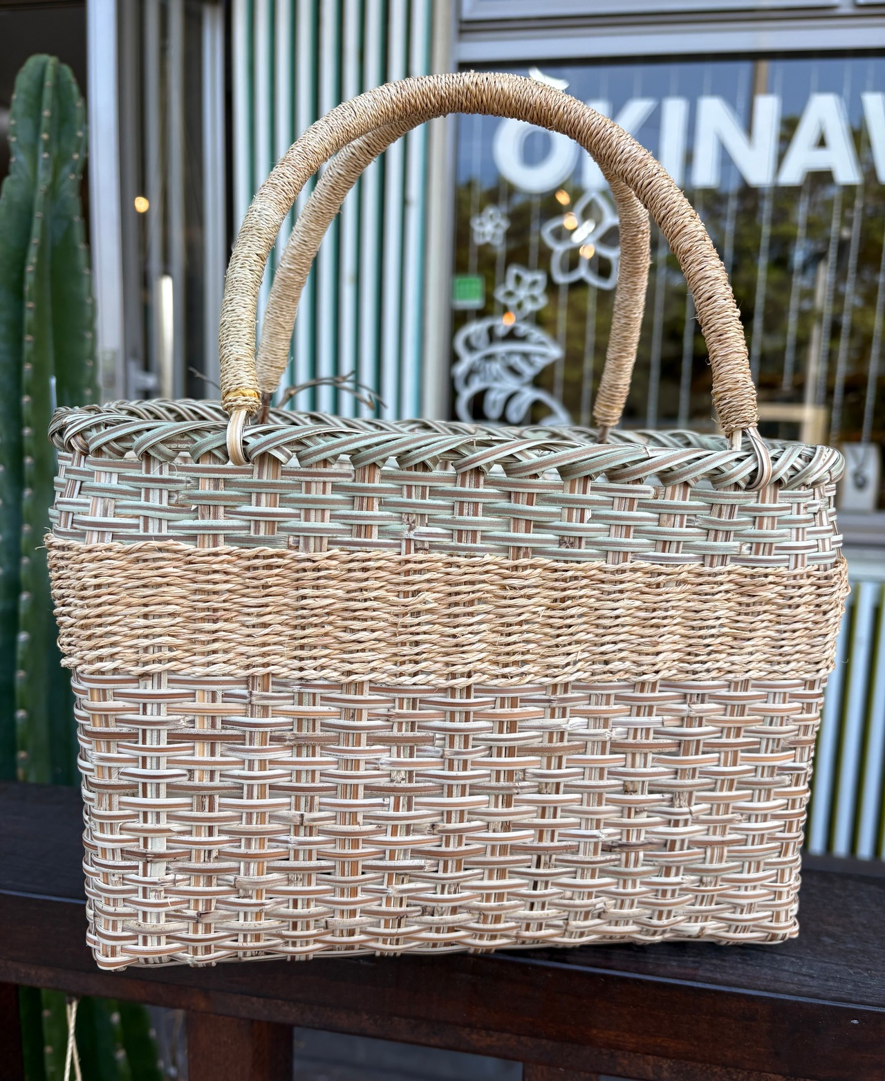 トウツルモドキ&月桃の籠　沖縄の伝統工芸