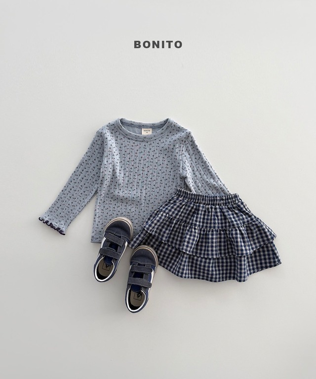 【即納】BONITO / ［junior size］eyelet T