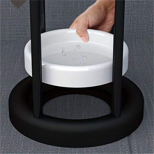 アイアン傘立て 傘ラック スリム傘 長傘 折りたたみ傘 コンパクト 玄関収納 玄関廊下飾り 取り外し可能 水受け皿付き ホテルロビー