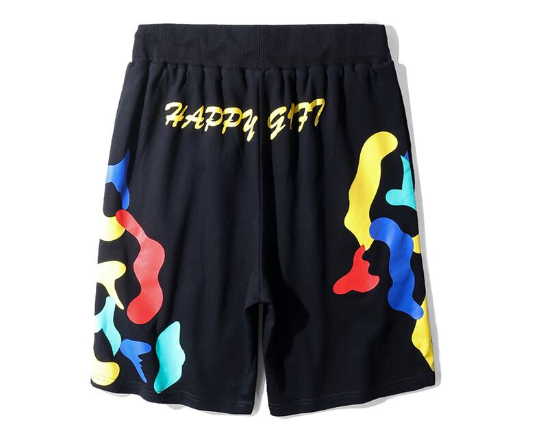 全1色 ハーフパンツ プリント カジュアル ストリート おしゃれ