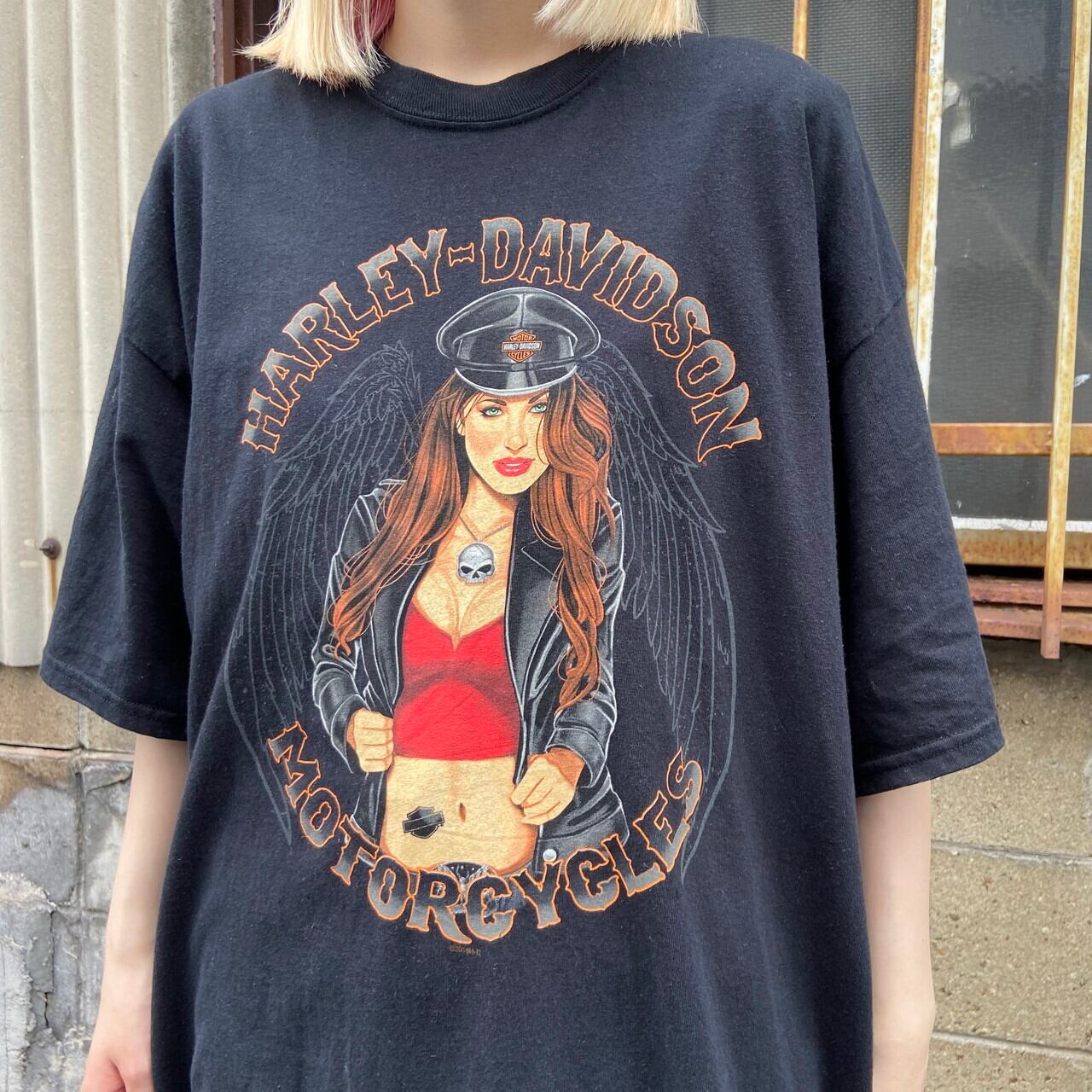 Harley-Davidson ハーレーダビッドソン フロントロゴプリント Tシャツ