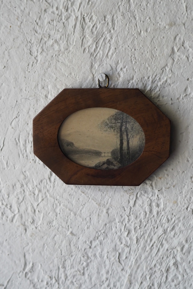 ミニアチュール木製額縁 No.1-antique miniature wood frame