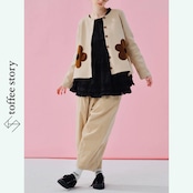 ふわっと広がるシルエット♡♡ imakokoniのPOPフラワーアップリケジャケット 《i0550》